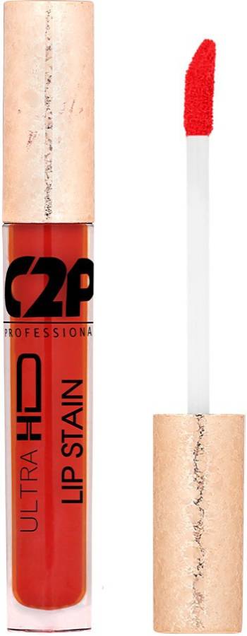 C2P Professional Makeup Lip Stain - Tender Lotus 34, Liquid Lipstick Lip Stain Price in India