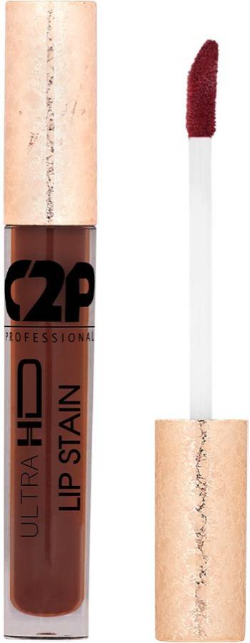C2P Professional Makeup Lip Stain - Congo Brown 33, Liquid Lipstick Lip Stain Price in India