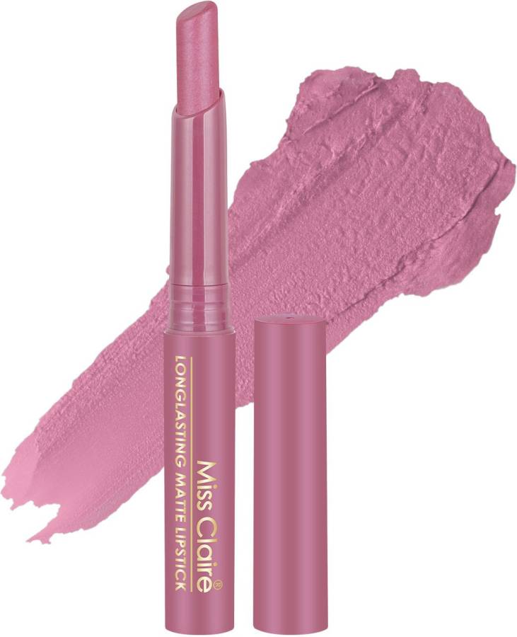 Miss Claire Long Lasting Matte Lipstick - 22 Snow Pink Price in India