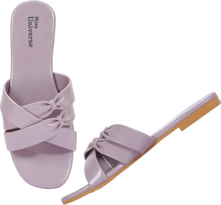 Women Purple Flats Sandal Price in India