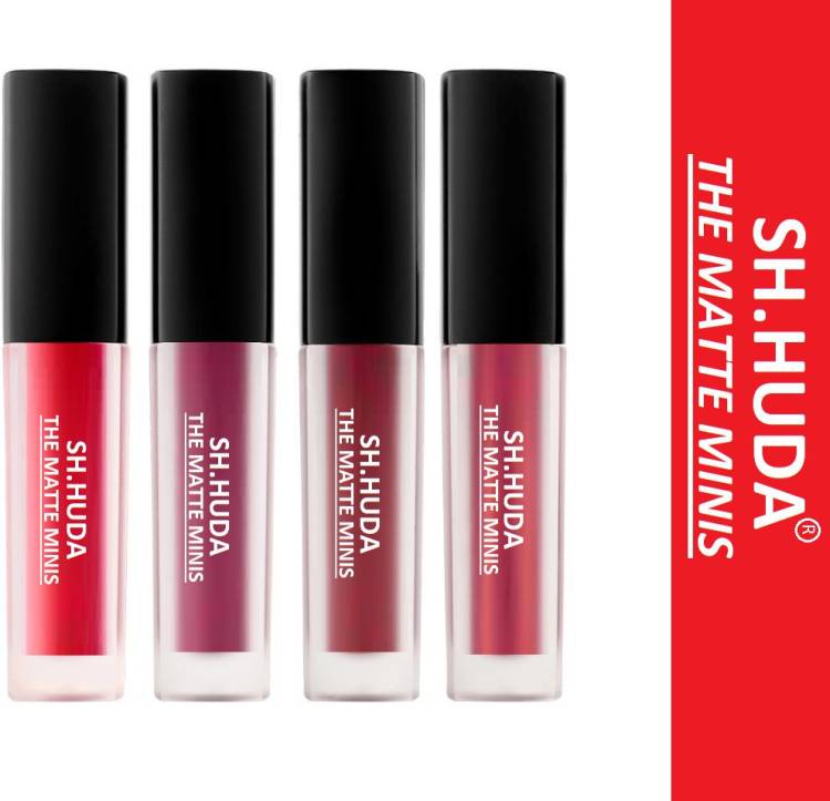 Sh.Huda MINI BEAUTY SWISS EDITION RED EDITION LIPSTICK SET OF 4 Price in India