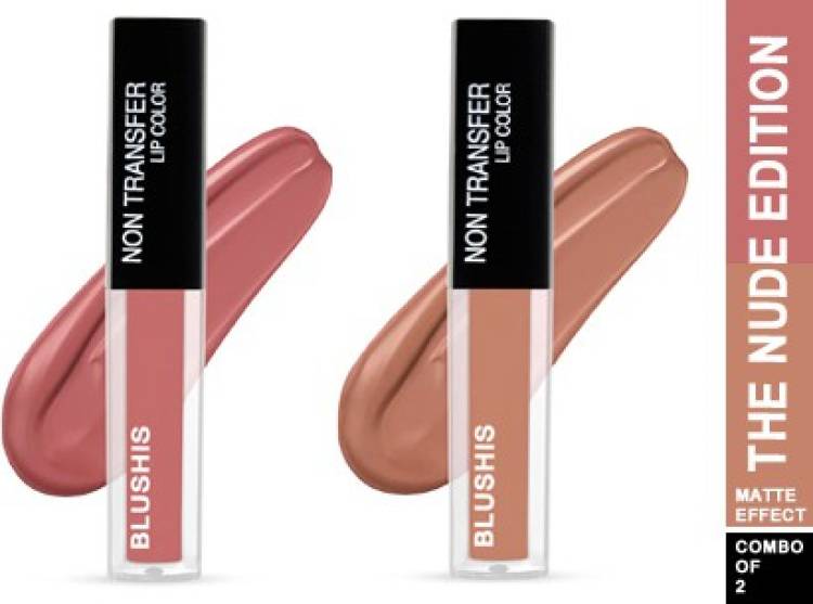 BLUSHIS The Nude Editon Liquid Matte Lipstick Combo Price in India