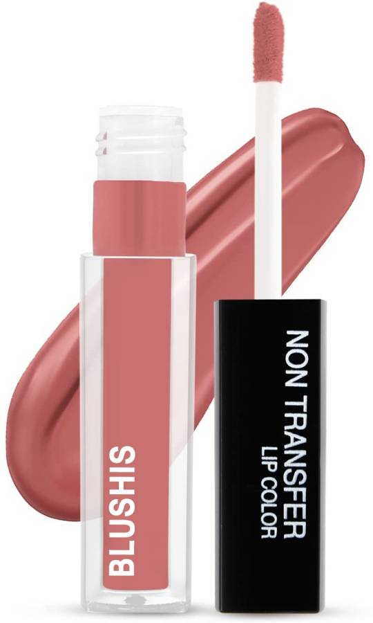 BLUSHIS Smudge proof Waterproof Long lasting Liquid matte Mini Lipstick Non Transfer Nude Plum Colour Price in India