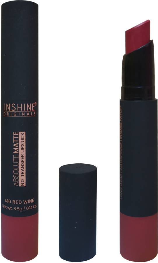 INSHINE ORIGINALS Matte Non Transfer Lipstick Red Wine S410 Price in India