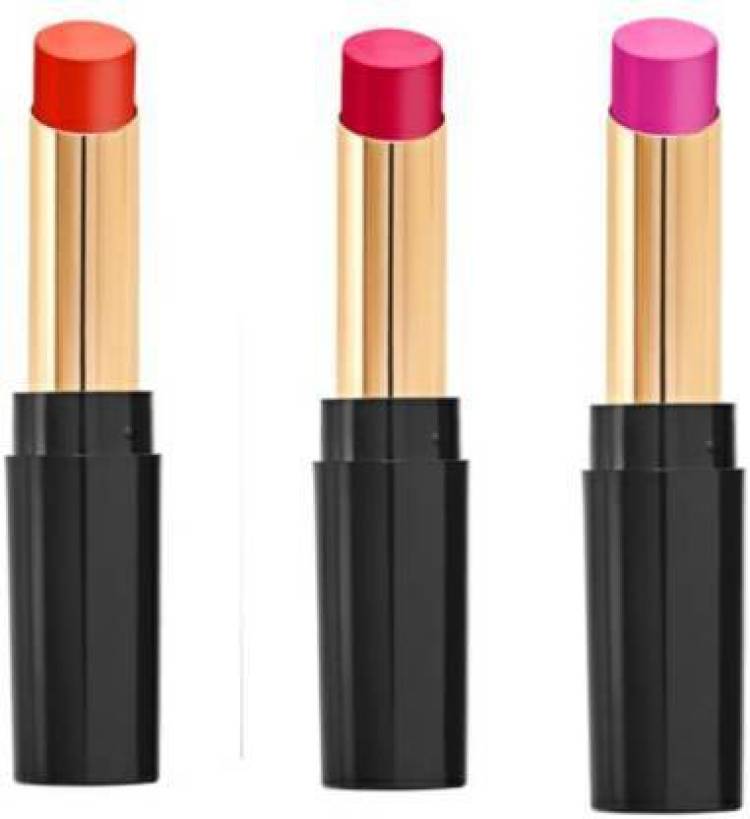 BLUE HEAVEN POWDER MATTE LIPSTICK FIERY ORANGE, RISK RED, PINK DUST ( 3.5 g ) (FIERY ORANGE, RISK RED, PINK DUST, 3.5 g) Price in India