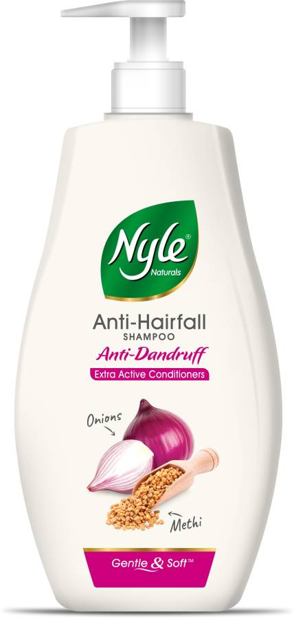 Nyle Naturals Onion And Methi Anti Dandruff 2 In 1 Shampoo With Active Conditioner Price in India