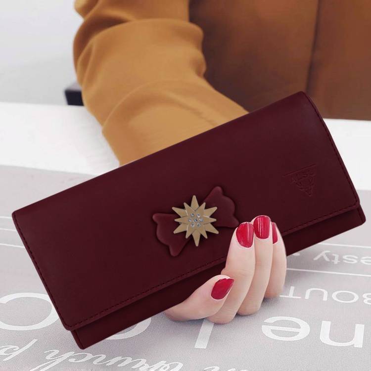 Casual, Party Maroon  Clutch Price in India