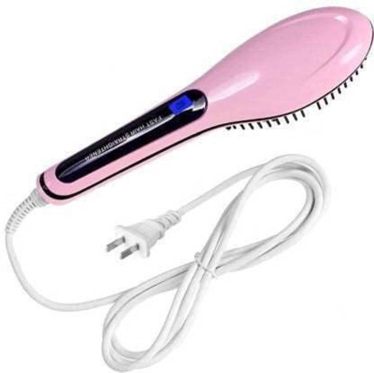 SarjuZone hair straighteners comb brush with Temperature Control for Women Simply Straight Ceramic 2 in 1 Hair Straightener Brush Hair Straightener Brush Price in India