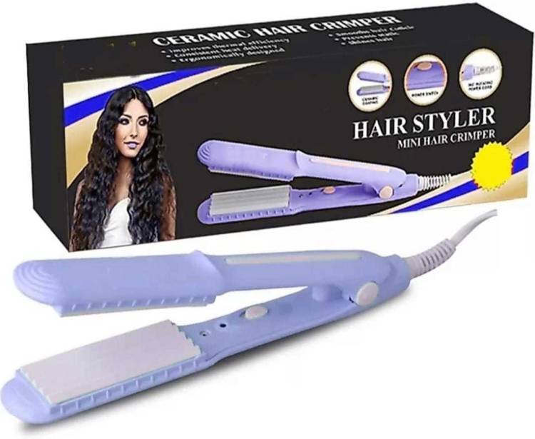TOLERANCE V-8006 8006 Women's MINI Crimping Styler Machine for Hair Crimping Hair Styler PINK Hair Straightener Price in India