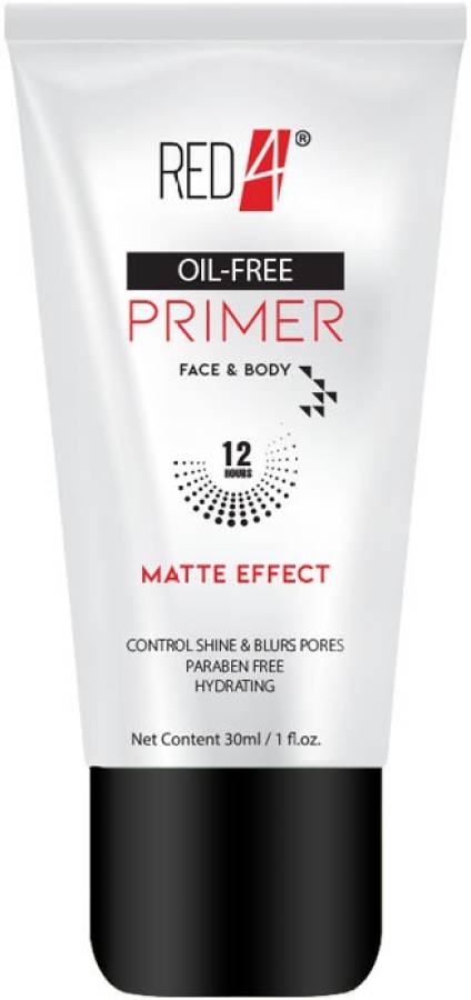 RED4 Face & Body Primer Matte Finish Oil Free  Primer  - 30 ml Price in India