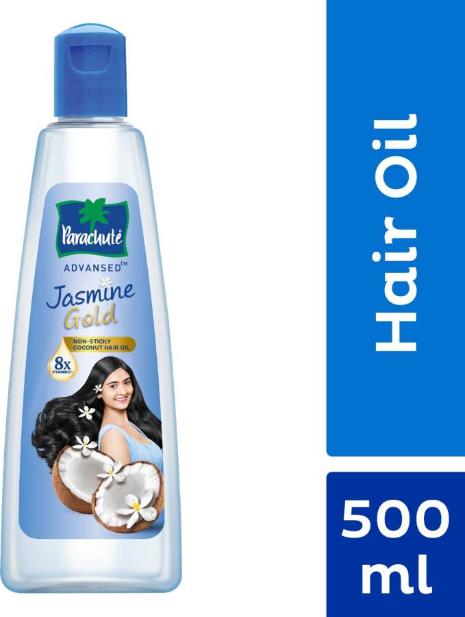 Parachute Advansed Jasmine Gold Non-Sticky Coconut Hair Oil with 8x Vitamin E For Super Shiny Hair Hair Oil Price in India