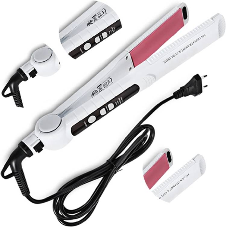 Kemy 3 In 1 Hair Curler Straightener 100-240V Iron Hair Corrugated Women Hair Curling machine Hair Straightener Price in India