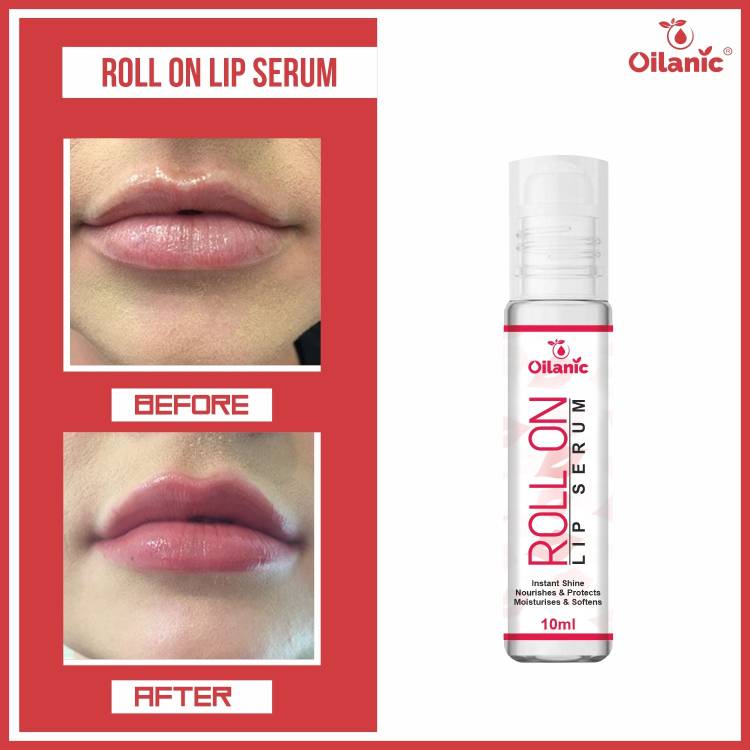 Oilanic Lip Serum Roll On, - Advanced Brightening Therapy for Soft, Moisturised Lips With Glossy & Shine- 10ml Price in India