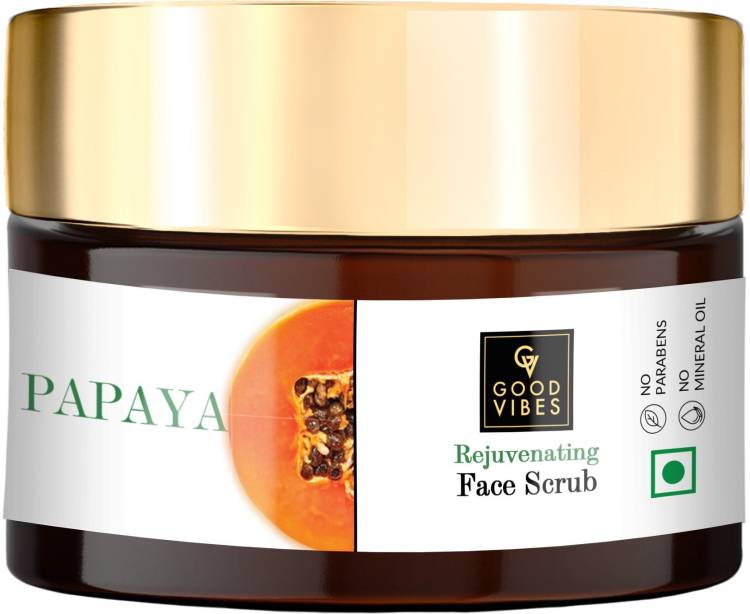 GOOD VIBES Papaya Rejuvenating Face  Scrub Price in India