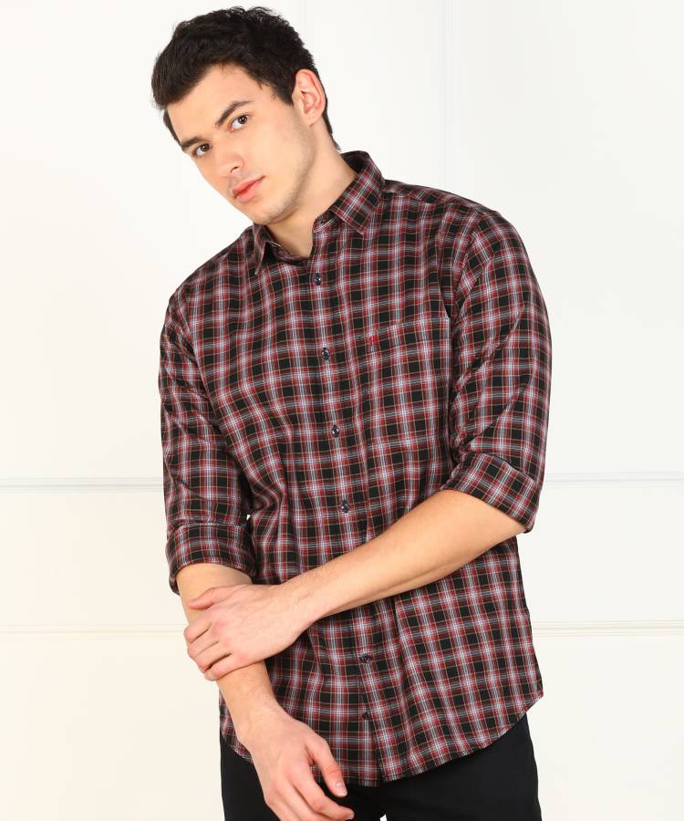 Men Slim Fit Checkered Casual Shirt Price in India