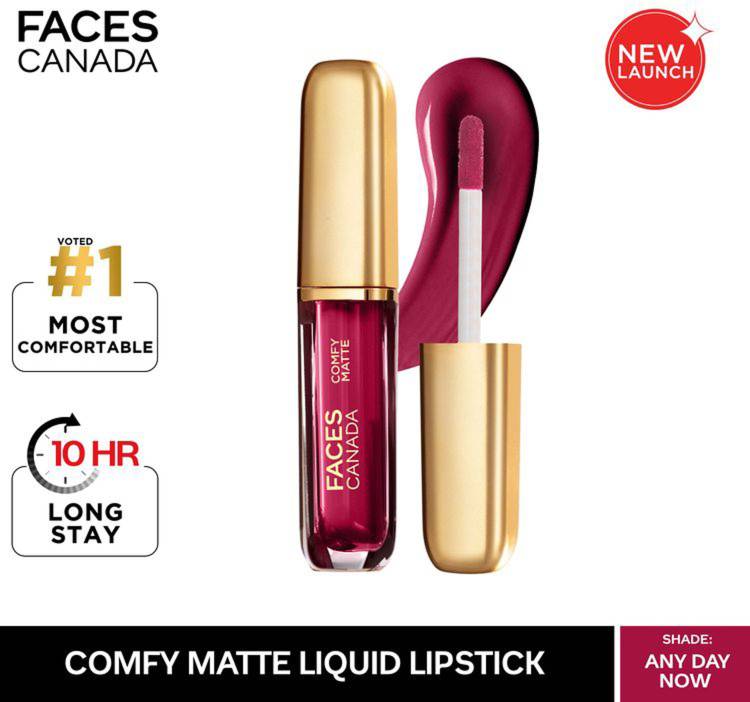 FACES CANADA COMFY MATTE LIP COLOR WITH NATURAL OILS ANY DAY NOW (04) Price in India