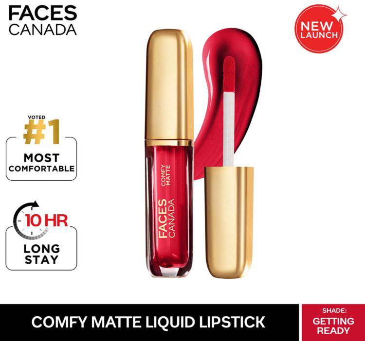 FACES CANADA COMFY MATTE LIP COLOR WITH NATURAL OILS GETTING READY (02) Price in India