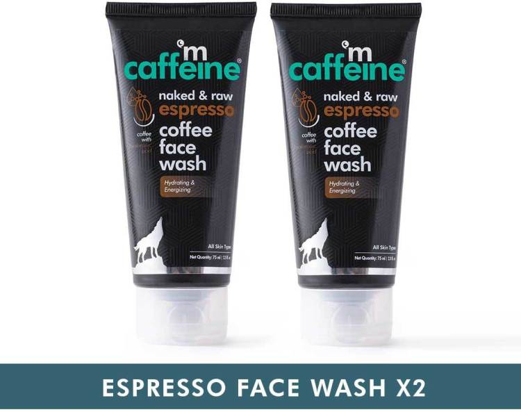MCaffeine Espresso Coffee Energizing  (Pack 2) | Hydration, Plumps Skin | Hyaluronic Acid, Pro-Vitamin B5 | All Skin Types | Paraben & SLS Free Face Wash Price in India
