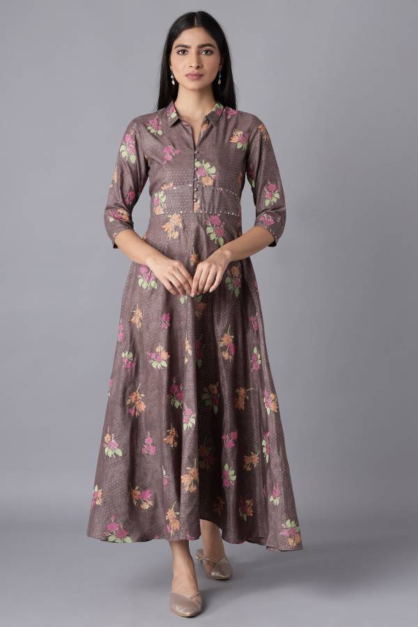 Women Gown Purple Dress Price in India