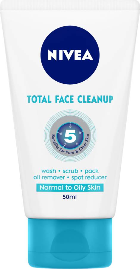 NIVEA Total Face Clean Up Face Wash Price in India