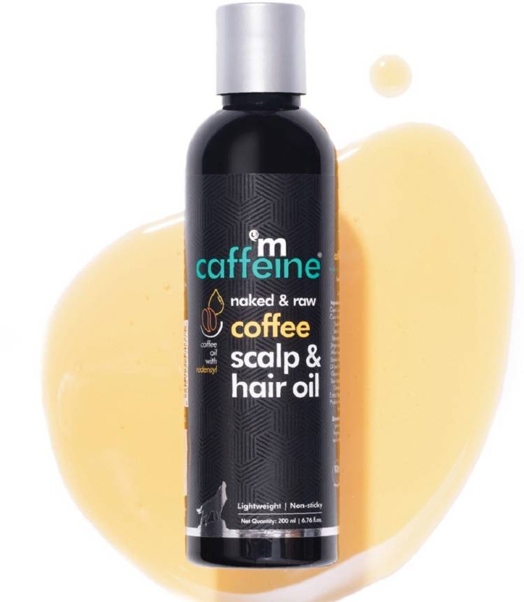 mCaffeine Naked & Raw Coffee Scalp & Hair Oil, | Boosts Hair Growth | Redensyl & Argan Oil | All Hair Types | Non Sticky & Lightweight Hair Oil Price in India