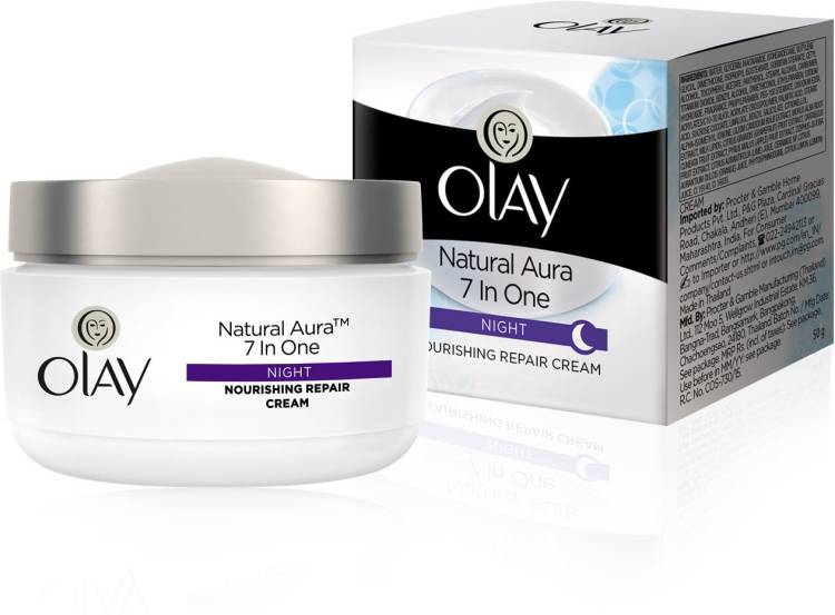 OLAY Natural Aura Night Cream with Vitamin B3, Pro B5, E Price in India
