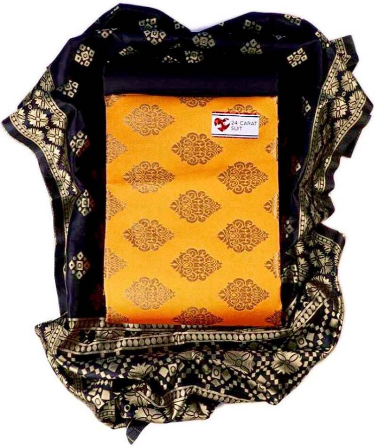 Cotton Silk Blend Woven Kurta & Sharara Fabric Price in India