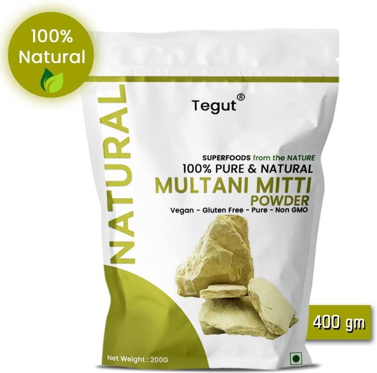 Tegut Multani Mitti for Skin & Hair Pack for all care 400g (Pack of 1) Price in India