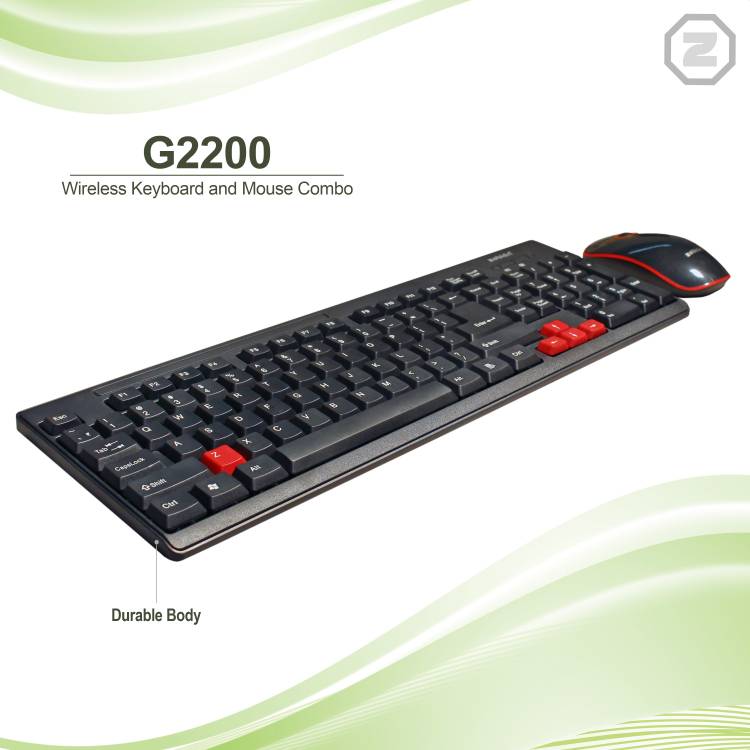 zebion G2200 Wireless keyboard mouse combo Wireless Multidevice