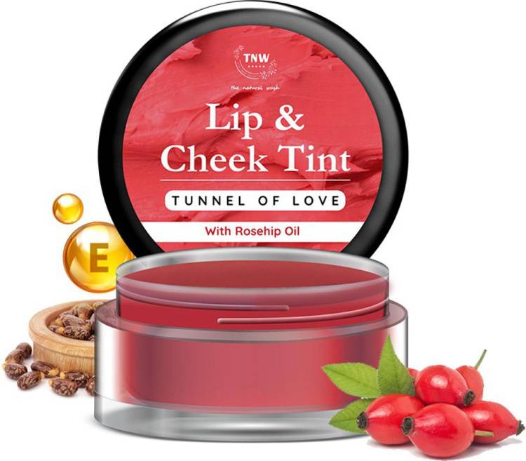 TNW - The Natural Wash Tunnel of Love Lip & Cheek Tint with Rosehip Oil for Natural Makeup Look Lip Stain Price in India