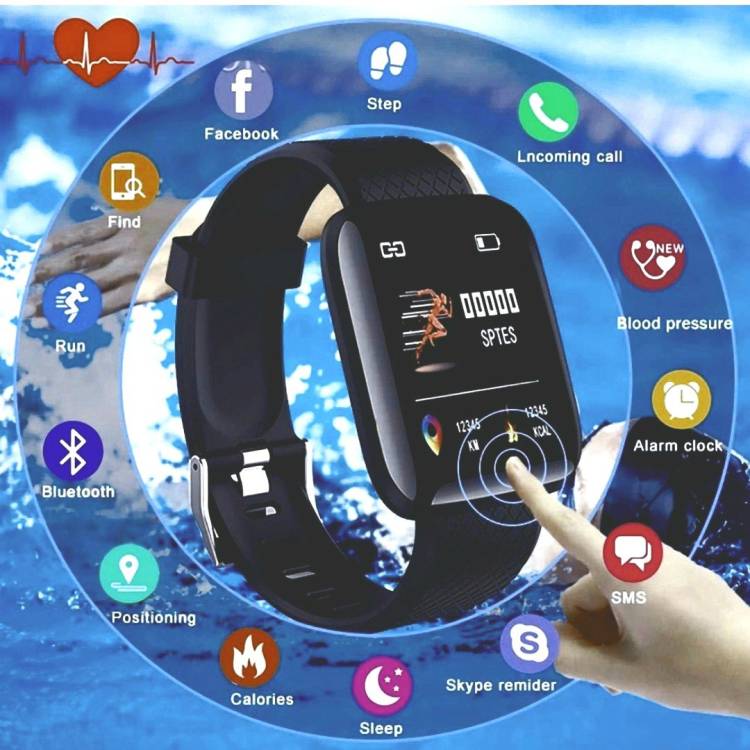 Malhotra enterprises latest smart fitness ID116 wristband Smartwatch Price in India