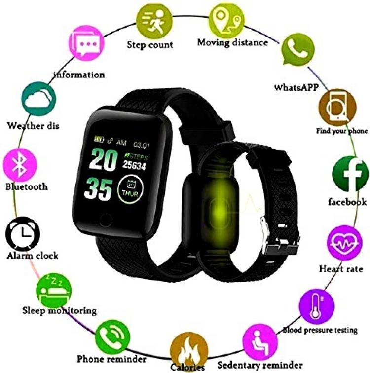 JOCOBOO ID116Plus Smart Bracelet Fitness Tracker Smartwatch Price in India