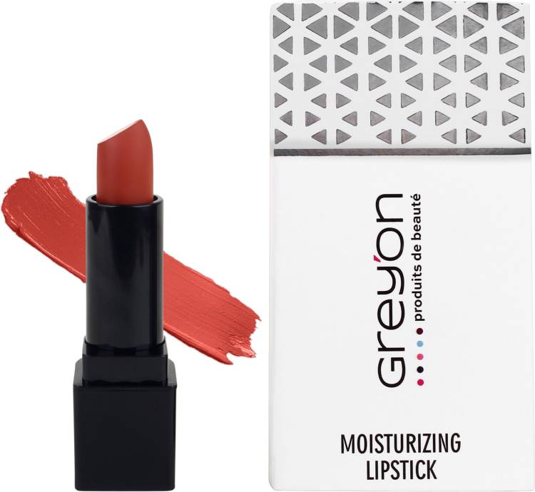 Greyon Moisturizing Orangy Red Lipstick 606 Price in India