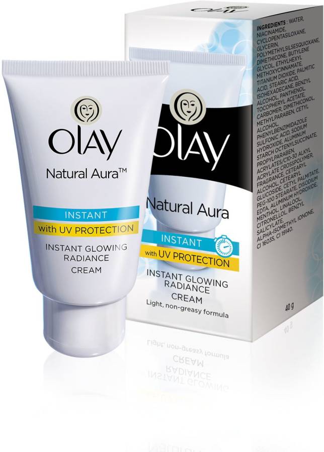 OLAY Natural Aura Radiance Cream with Vitamin B3, Pro B5, E and UV Protection Price in India