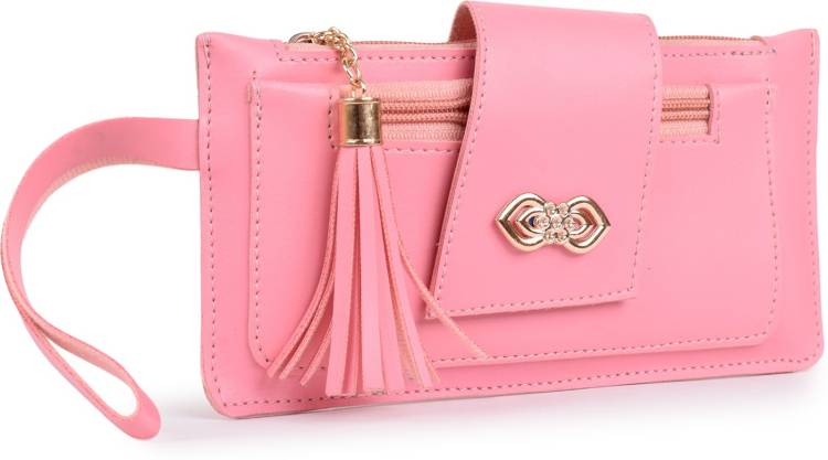 Casual, Formal, Party, Sports Pink  Clutch Price in India