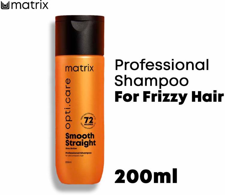 MATRIX Opti Care Smooth Straight Professional Shampoo for Ultra Smooth Frizz-free Hair with Shea Butter, Paraben Free Price in India