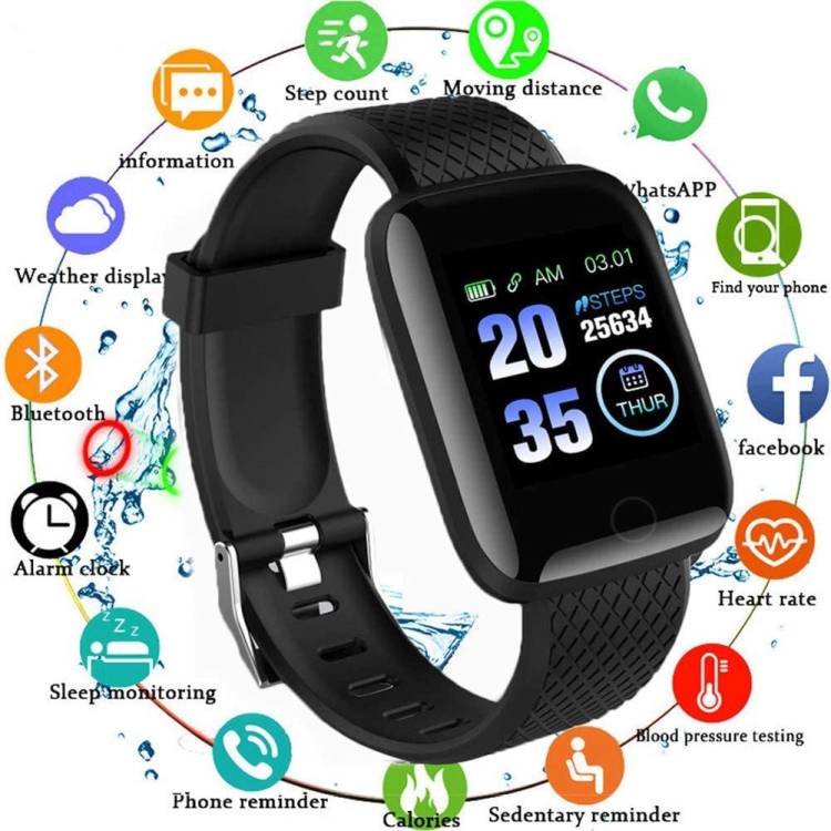 Webilla Sport Smart Watch Fitness Intelligent Bracelet Id 116 plus Smartwatch Price in India