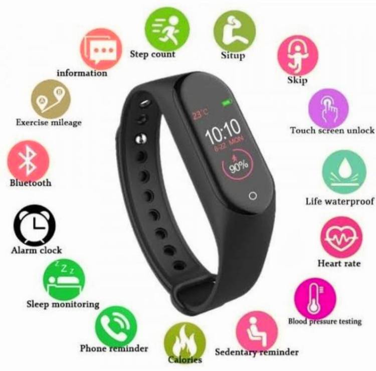 Stybits smart band touchscreen m4 Bracelet Smartwatch Price in India