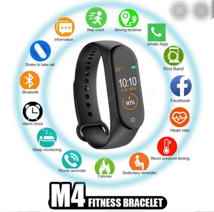 Stybits m4 smart bracelet with call alert Smartwatch Price in India