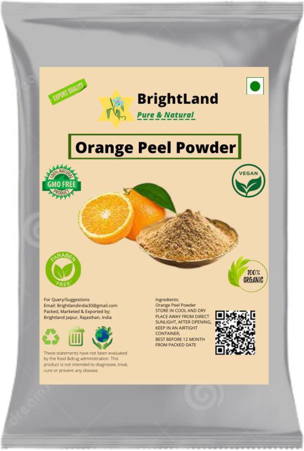 Brightland Orange peel powder for face Price in India