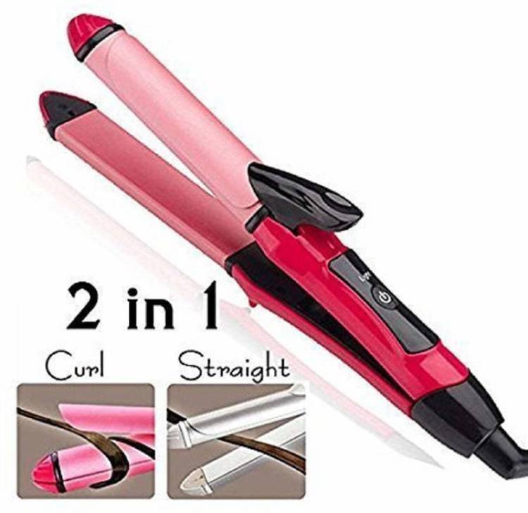 LKDS NHC-2009 2in1 Ceramic Plate Combo Beauty Set of Hair Straightener and Curler f Hair Straightener Price in India