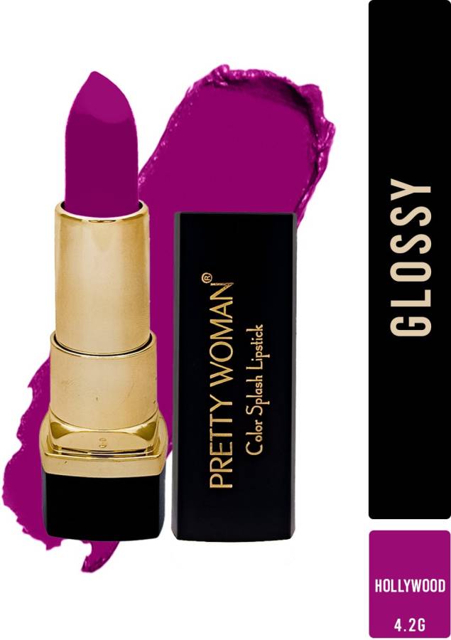 pretty woman Color Splash Glossy Vibrant Sweet Hollywood Shade #26 Lipstick, 4.2G Price in India