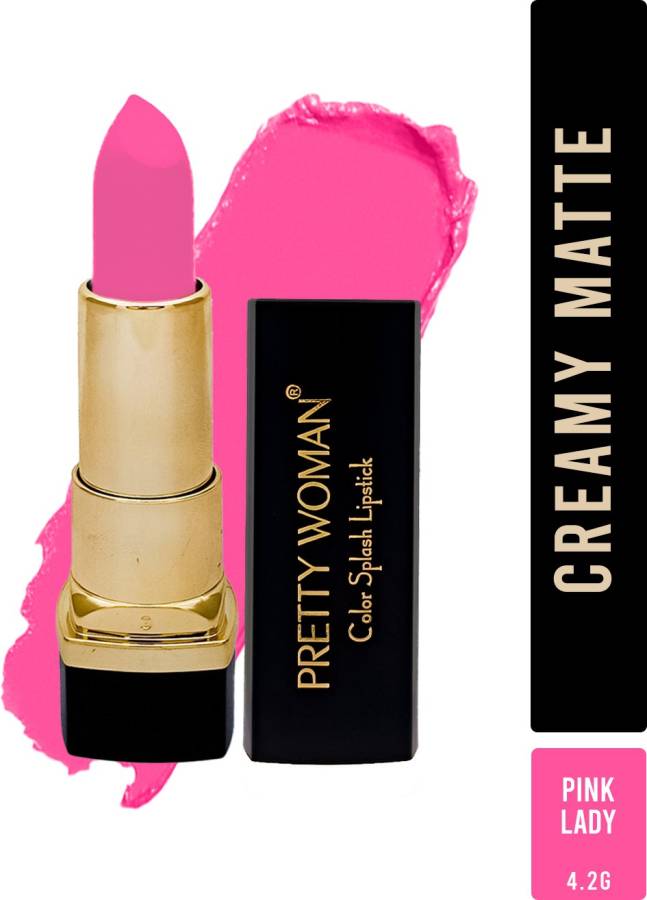 pretty woman Color Splash Glossy Vibrant Pink Lipstick Pink Lady Shade 02, 4.2G Price in India