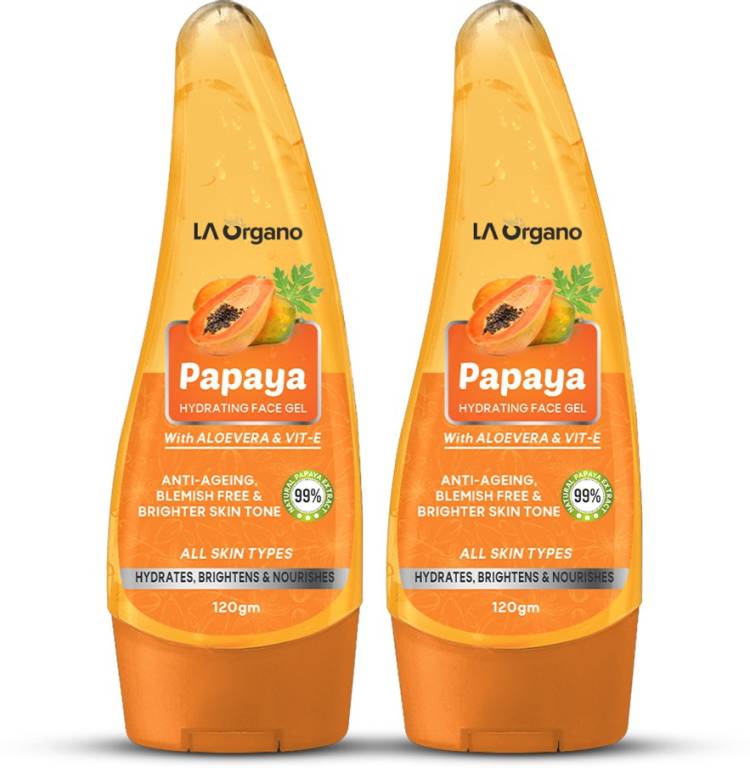 LA Organo Papaya Hydrating Face Gel with for Anti-Ageing & Brighter Skin Tone Price in India