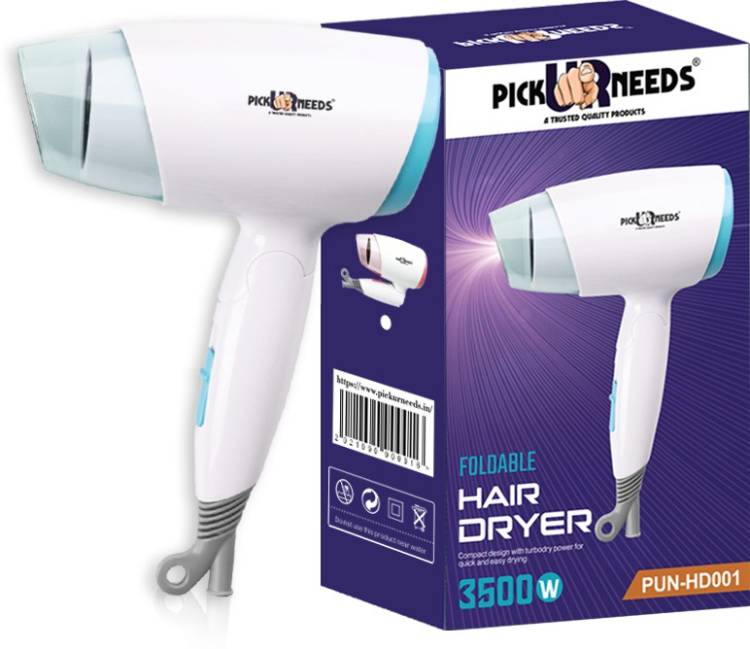 Pick Ur Needs Mini Travel Hair Dryer with Folding Handle Foldable Hair Dryer Price in India