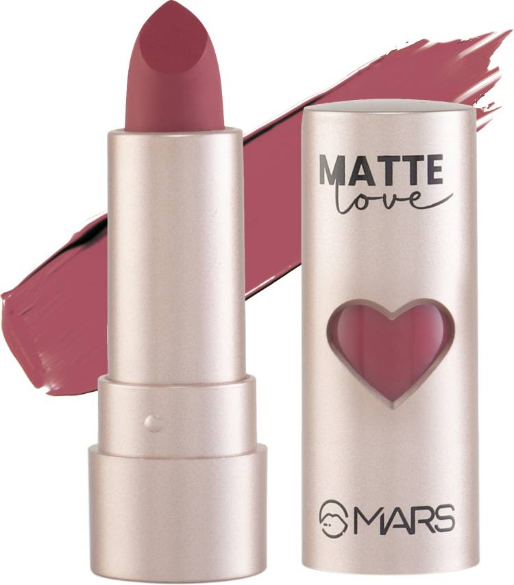 MARS Ultra Pigmented Matte Love Lipstick With Creamy Formula Cheery Cherry-LS21 Price in India