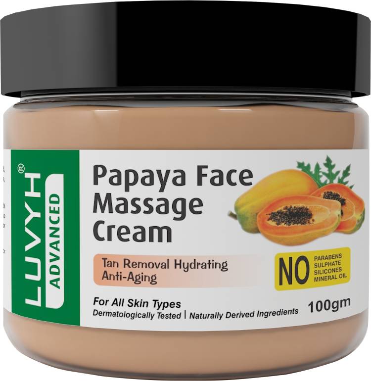 LUVYH Papaya Face Massage Cream- 100gm Price in India