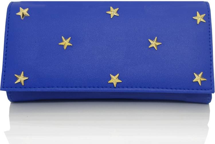 Casual, Party Blue  Clutch Price in India