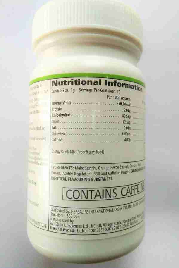 HERBALIFE Nutrition PEACH AFRESH Energy Drink Price in India Buy