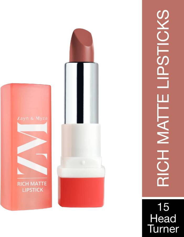 ZM Zayn & Myza Rich Matte Lipstick | With Argan oil, Murumuru and Shea butter | HEAD TURNER Price in India